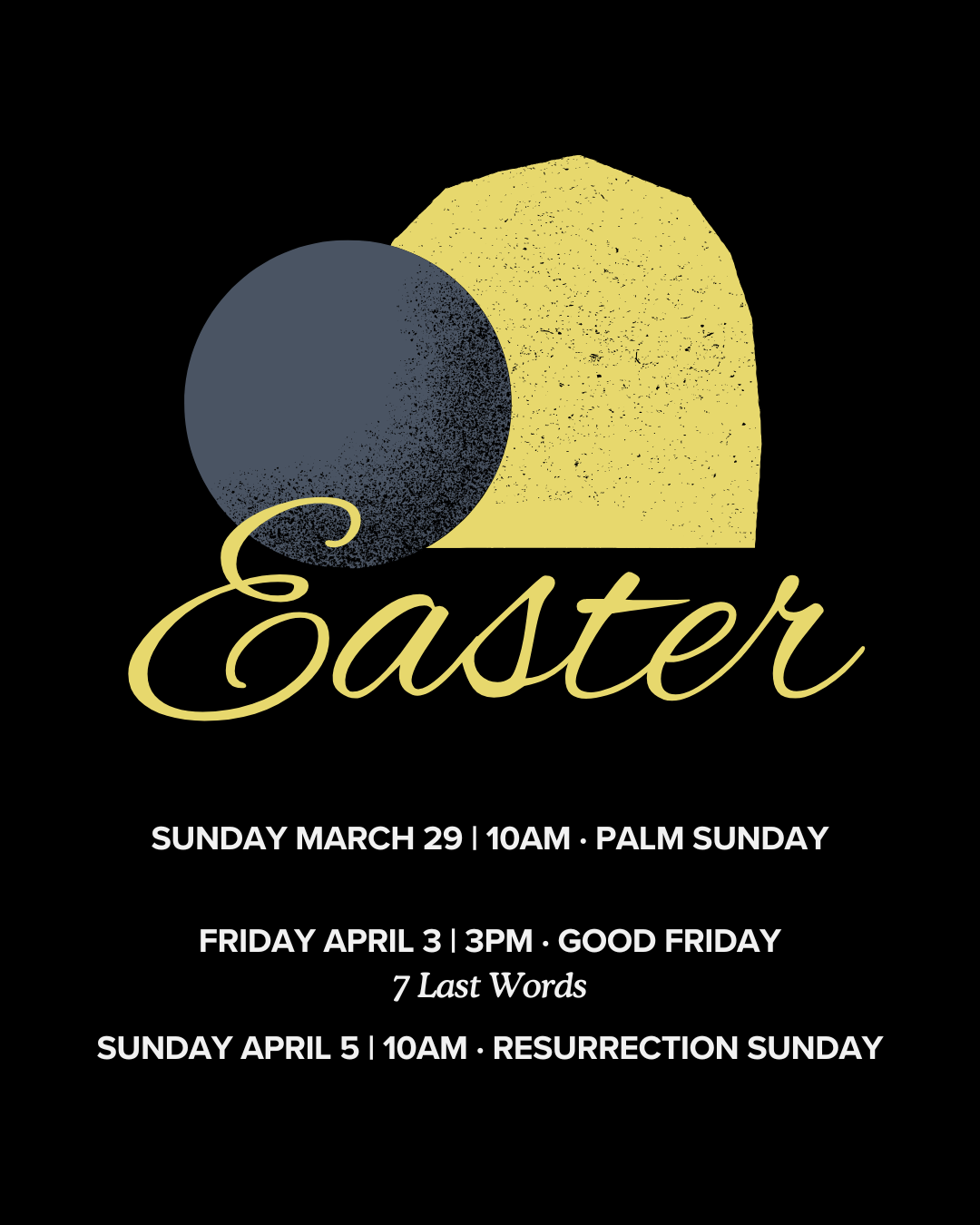 Easter Weekend Services